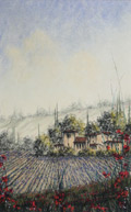 A George Fanshawe pastel landscape
